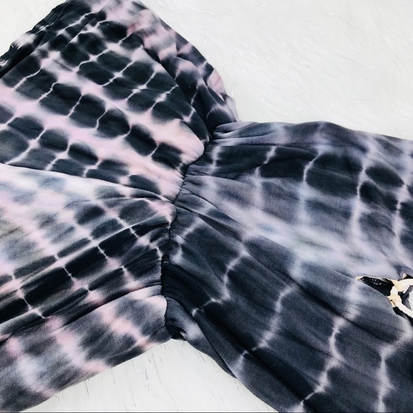 Sage tie dye romper M - Picture 3 of 4